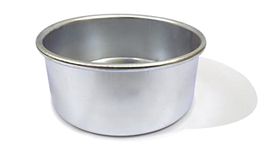 Prime Bakers and Moulders Round Aluminum Baking Cake Pan/Mould For Oven (5 Inch), Silver