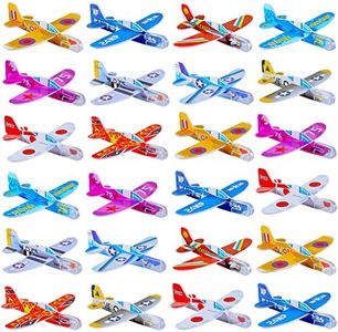 Manmel 50 Pcs Foam Gliders Planes Toys for Kids, Paper Airplane, Party Favors Goodie Bag Stuffers, Outdoor Flying Toys, Bulk for Classroom Prizes Boys and Girls