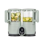 Babymoov Nutribaby Glass 4-in-1 Baby Food Maker, Baby Food Blender and Steamer, Food Processor for weaning, warmer, defroster | Eco-friendly Glass Bowls | Stainless Steel Basket