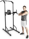 MARCY TC-3515 Power Tower Multi-Grip Pull Up & Dip Station VKR Home Gym, 74 lb, Black