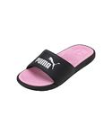 PUMA Women's Cool CAT 2.0 WNS Slide Sandal, Black White-Pale Pink, 7 UK