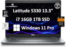 Dell Latitude 5330 Business Laptop (13.3" FHD, Intel 10-Core i7-1265U Vpro, 16GB RAM, 1TB SSD, IST Card) 2 Thunderbolt 4, Backlit KB, Fingerprint, Webcam, NFC, Latitude 5000,