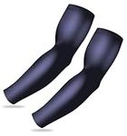 Sports Compression Arm Sleeves - Athletic & Shooting Sleeve for Youth, Kids, Men & Women - Football, Basketball & Baseball, Navy Blue, Adult Small