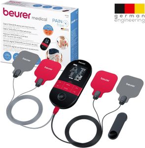 Beurer EM59 Digital TENS/EMS Device with Heat – 4 Electrodes, 70 Programs