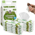 Pogi’s Dog Grooming Wipes Travel Packs – Fragrance-Free & Hypoallergenic Pet Wipes for Quick Cleaning of Paws, Body & Butt (240-Count)