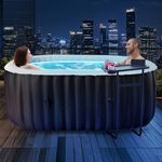 Inflatable Hot Tub with LED Lights,