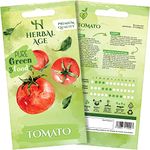 HERBAL AGE Grow Your Own Kits, Tomatoes Vegetable Seeds for Planting UK, 70 Plants Heirloom Seed Box, Plant Seeds Indoor & Outdoor UK, Garden Gifts for Women, Man, Kids, Salad and Vegs Lovers