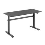 Boost Industries FS-OD55C Floor Standing Manual Crank Height Adjustable Office Desk Frame with 55" Top (Black)