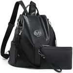 MKP COLLECTION Women Fashion Backpack Purse Multi Pockets Anti-Theft Rucksack Travel Shoulder Bag Handbag Set 2pcs