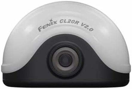Fenix CL20R V2 Midnight Black Camping Lantern | 300 Lumen | 12m Radius | 320hrs Max | Multiple Colour Modes - Red, RGB Chase, RGB Flow |Magnetic and Hook mounts| IP65