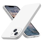 CellEver 2023 Upgraded Silicone Case for iPhone 14 Ultra Slim [Enhanced Camera & Drop Protection] Shockproof Phone Cover with [Soft Microfiber Lining] 6.1 inch - White