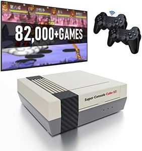 Retro game console Retroplay - Super Console Cube X3 82,000+ Video Games,Emulator console Compatible 60+ Emulators,Emuelec4.5/Android9.0/CoreE 3-in-1, 4K UHD support,Plug-And-Play Video Game Console