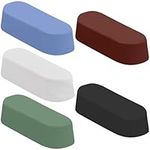 Belle Vous 5 Pack of Polishing Compound Blocks - 68g /2.39oz Buffing and Sharpening Kit for Leather Strop - Includes: Red Rogue, Black Emery, White Diamond, All-Purpose Blue, and General Green