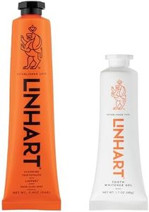 LINHART Linamel Mint Toothpaste and Whitener Gel Bundle, 3.4 oz Tube of Whitening Toothpaste with 1.7 oz Tube of Whitener Gel