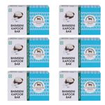 Cowveda Wellness Bhimseni Kapoor Bathing Soap for Mens & Womens Handmade Organic Soap with 100% Organic And Chemical Free-Pack Of 6 (100gms each)