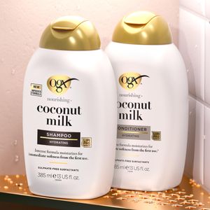 OGX Coconut Milk Hydrating Shampoo – Sulfate Free, 385ml