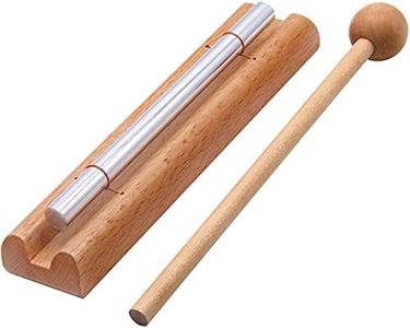 Ehome Meditation Chimes, Mindfulness Solo Hand Chime, Classroom Bell Percussion Instrument, Teacher Tools Reminder Bell with Mallet Storage Bag for Prayer Yoga Eastern Energies Music Gift