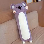 28inch Long Cute Koala Doll Plush Cuddly Toy Sleeping Buddy Pillow Super Soft Stuffed Animals Toy Kids Gift for Valentines Girlfriend