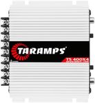 Taramps TS 400x4 400 watts RMS 4 Channels Full Range Car Audio Amplifier, 2 Bridged Channels, RCA Input Class D, Output Power, Multichannel Amplifier System, Small - TS400X4