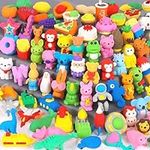 70 Pack Animal Erasers for Kids Bul