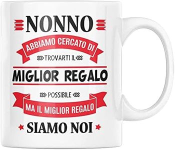 Vulfire Nonno Tazza Regalo uomo compleanno Idea originale Idee Regali per lui per Natale festa del Papà, Miglior regalo siamo noi (Nonno, ceramica)