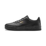 PUMA Women Carina L Sneakers, Puma Black-Puma Black-Puma Team Gold, 7.5 UK