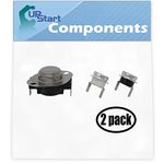 2 Pack Replacement LA-1053 Thermostat Kit for Maytag PYE2300AYW Residential Dryer