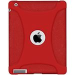 Amzer AMZ93584 Silicone Skin Jelly Case for The New iPad (Tomato Red)