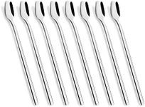 8-Piece 8-Inch Long Handle Spoon, Coffee Stirrers, Iced Teaspoon,Ice Cream Spoon,Premium 18/10 Stainless Steel Cocktail Stirring Spoons