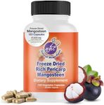 Super Concentrated/High Potency (Freeze Dried) Rich Pericarp Mangosteen Capsules with Immune Booster Support - (Freeze Dried = is Equivalent to 3 Bottles of Mangosteen in 1 Bottle) (1)