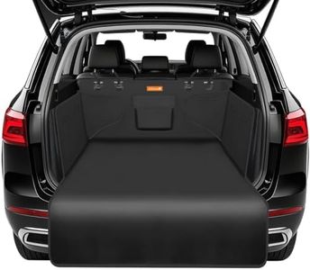 Alfheim Cargo Liner for Dog, Nonslip Waterproof Anti-Wrinkle Pet Boot Liner, Anti-Scratch Tear-Resistant Washable Trunk Cover Mat Travel, Fits for Medium Small Car Truck SUV, Black