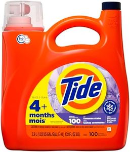 Tide Liquid Laundry Detergent, Iris Bouquet Scent, HE Compatible, Cold Water Clean Liquid Detergent, 3.9 Litres, 100 Loads