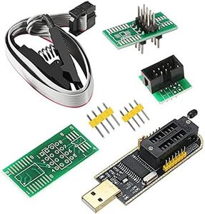 ABSOK SOIC8 SOP8 Flash Chip IC CH341A USB Programmer Flash BIOS Chip USB Programmer Module SB Programmer+SOP8 Clip+Adapter