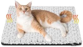 HAPPY HACHI Self Heating Cat Bed, 60 * 45CM Heated Cat Pad Blanket, Electric-Free Soft Warm Self Heating Pet Pad, Washable Self Warming Dog Bed Mat for Indoor Cats Kitten Puppy