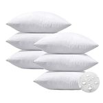 OTOSTAR Premium Outdoor Throw Pillow Inserts 20x20 Inch Waterproof Pillow Inserts Pack of 6 Square Pillow Stuffers Decorative Sofa Pillow Insert for Bed Couch Living Room Garden Sham Cushion Stuffer