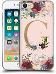 Head Case Designs Officially Licensed Nature Magick Letter G Flowers Monogram Rose Gold 1 Soft Gel Case Compatible with Apple iPhone 7 / iPhone 8 / iPhone SE 2020