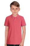 Allen Solly Junior Boy's Plain Regular fit Polo (ABTS31901820_Coral with Royal Blue 9-10 Years)