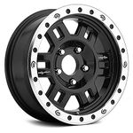 Vision 398 Manx Gloss Black Machined Lip 16X7 Wheel Rim (0 offset, 5-4.5)