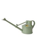 Indoor Plastic Watering Can | The HAWS Langley Sprinkler - One Pint | Pot Waterer | Fine Spray Rose | Sage