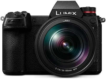 Panasonic LUMIX S1 Full Frame Mirrorless Camera with 24.2MP MOS High Resolution Sensor, 24-105mm F4 L-Mount S Series Lens, 4K HDR Video and 3.2” LCD - DC-S1MK Black