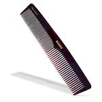 AGARO Hand Made Comb, Graduated Dressing Comb, Smooth Rounded Teeth, Hair Styling, Grooming, Hair Brushing, Hair Dressing, Cellulose Acetate Comb, For Men & Women, HMC76, Brown.