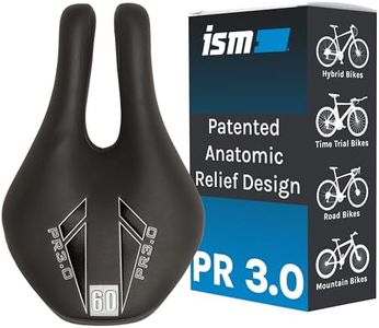 ISM PR 3.0 Noseless Bicycle Seat - Anatomic Relief Bicycle Saddle for Hybrid Bikes, Time Trial Bikes, Road Bikes, and Mountain Bikes - No Nose Bike Saddle for Reduced Numbness and Discomfort