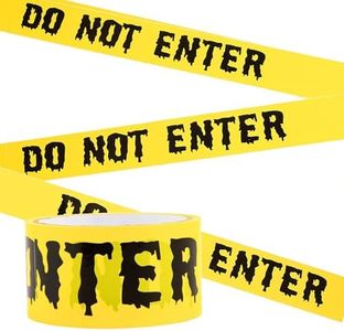 Halloween Caution Tape 1.9inch x 82Feet Halloween Decorations Caution Tape Halloween Tape Halloween Fright Tape Scary Hazard Warning Tape for Halloween Party Decorations Indoor Outdoor (Do Not Enter)