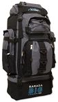 Andes Black/Grey Ramada 120L Extra Large Hiking Camping Backpack/Rucksack Luggage Bag