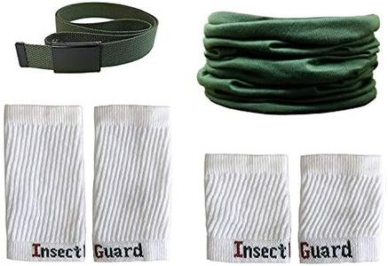 InsectGuard Permethrin Treated Tick & Mosquitoes Insect Repellent Complete Package 2 - GW74 (Gree/White) One Size Fits All Up to Adult Large