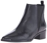 Marc Fisher LTD Women's Mlyale Ankle Bootie, Black Leather, 5.5 M US