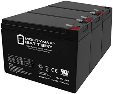 Mighty Max Battery ML10-12 - 12V 10AH 26058 CB10-12 CE5 CE6 MA 2.0 Lawn Mower Battery - 3 Pack