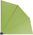 GRASEKAMP Qualität seit 1972 Balcony Fan 120 x 120 cm Apple Green with Wall Mount Divider Privacy Screen