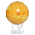 MOVA Globe Sun 8.5" with Base, Solar Powered Rotating Globe No Need of Battery or Chord, Unique Gift and Decoration