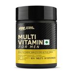 Optimum Nutrition (ON) Multivitamin for MEN– 60 Tablets, 26 Vitamins & Minerals, Amino Acids & Anti-Oxidants (Green Tea Extract, Beta Carotene, Lutein, Lycopene). Vegetarian.